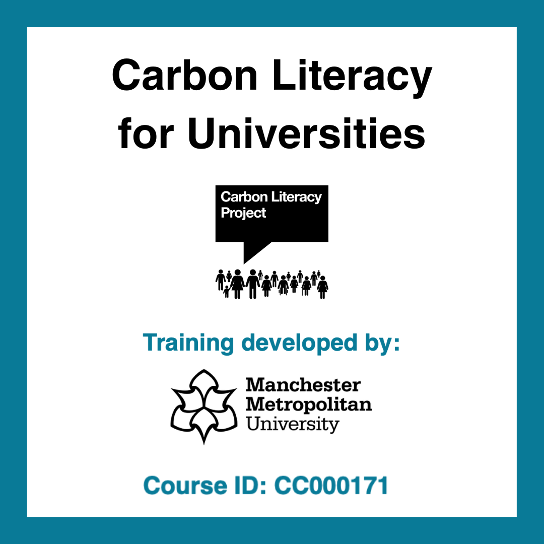 CLP Carbon Literacy for Universities Course ID: CC000171